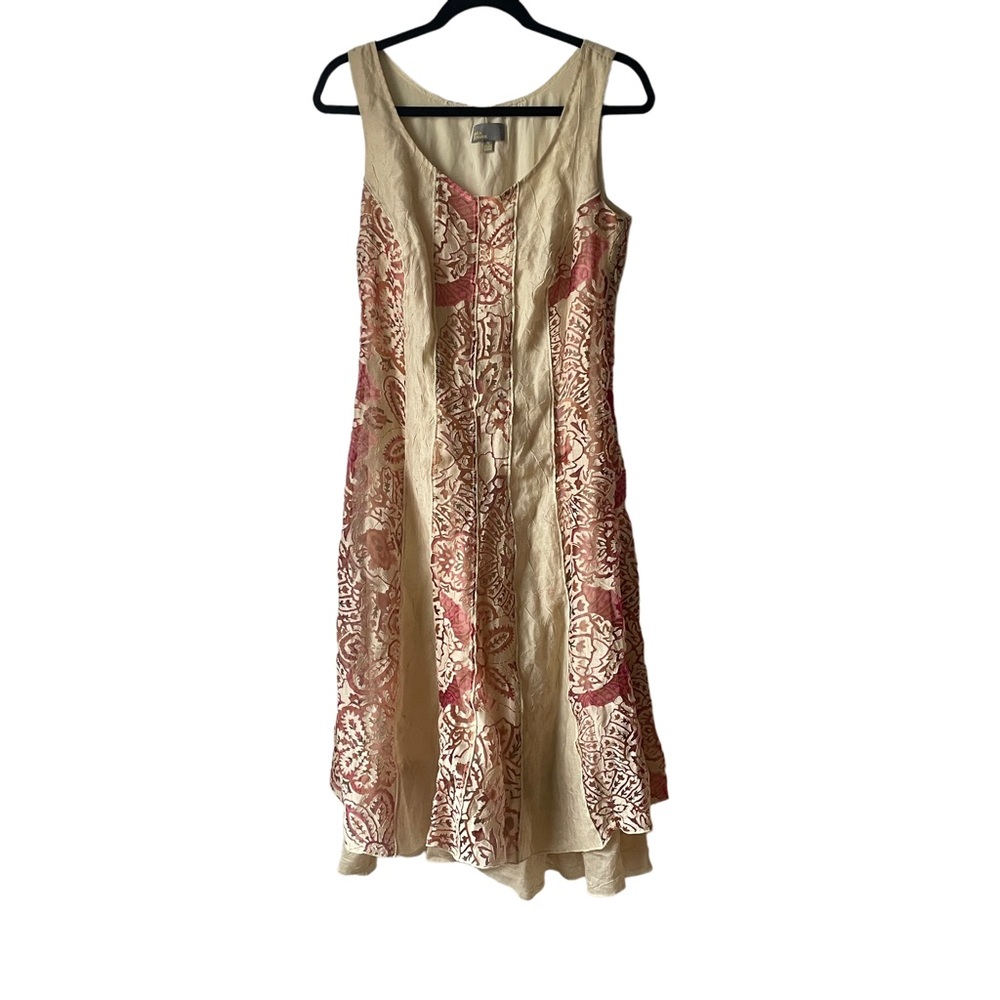 Linea Domani vintage 90s midi dress with tiered hem 10